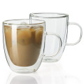 Dishwasher Microwave Safe Coffee Mug Double Wall Glass Cups